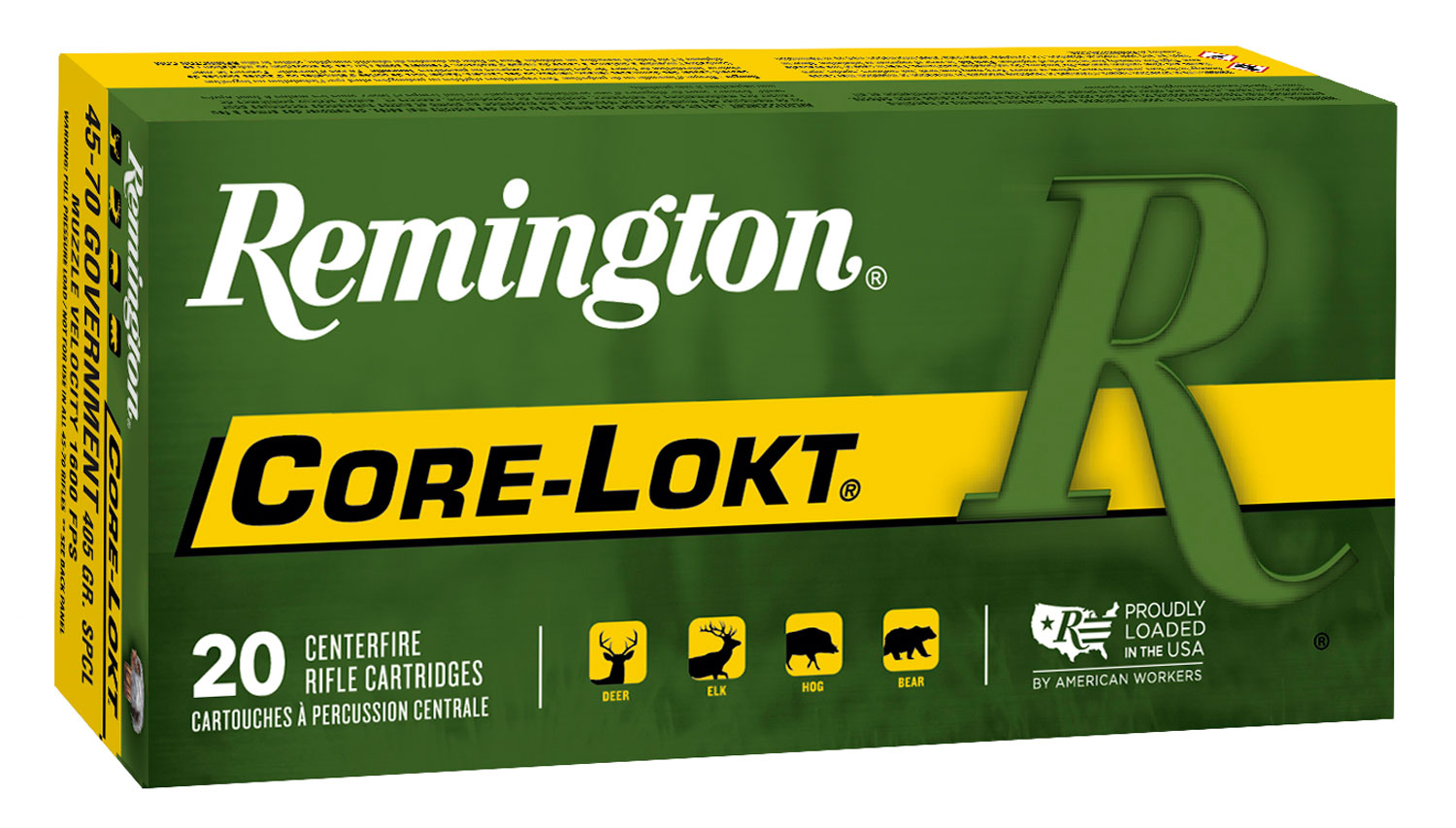 Remington Ammunition 21459 Core-Lokt 45-70Gov 405gr Soft Point Core-Lokt 20 Per Box/10 Case 3 Remington Ammunition 21459 Core-Lokt 45-70Gov 405gr Soft Point Core-Lokt 20 Per Box/10 Case