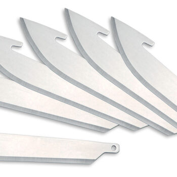 Outdoor Edge RR306 Replacement Blades RazorLite Drop Point 3" 420J2 Stainless Steel Blade Silver 6 Blades