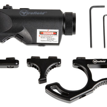 Firefield FF35010K Rival XL Foregrip Flashlight Red Laser Combo Kit  Matte Black 75/150 Lumens White LED Light