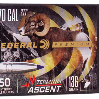 Federal PB277TA1 Premium Terminal Ascent Component 270Win 136gr 50 Per Box/4 Case