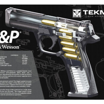 TekMat TEKR17SWMPCA S&W M&P Cutaway Cleaning Mat Multi-Color Rubber 11"x17"