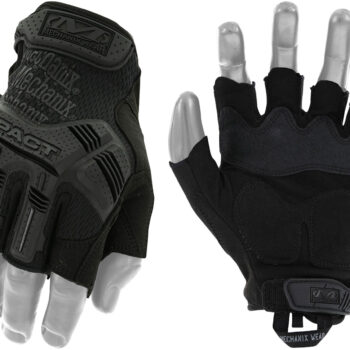 Mechanix Wear MFL55010 M-Pact Covert Black Fingerless Synthetic Leather Large TPR Closure