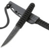 CRKT 2367 Obake 3.64" Fixed Plain Acid Etched Gray TiCN 8Cr14MoV SS Blade/ Black Nylon Cord Wrapped Stainless Steel Handle Includes Sheath 1 129416