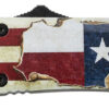 Templar Knife STX531 Gen II Texan Small 2.25" OTF Tanto Part Serrated Black Oxide Stonewashed 440C SS Blade, 4.31" Texas Flag Aluminum Handle, Glass Breaker 1 130590 3