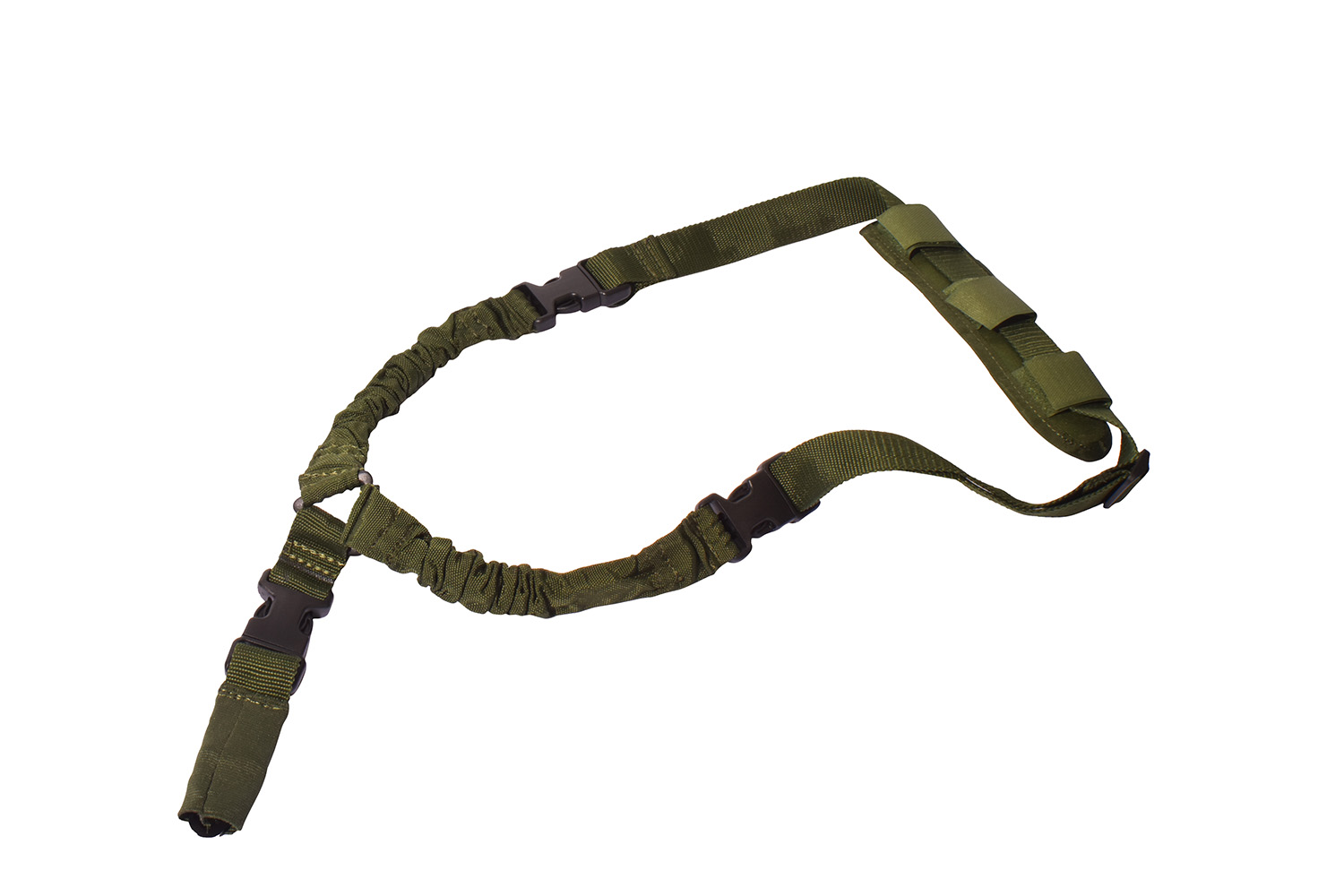 Rukx Gear ATICT1PSG Tactical Single Point Sling Green Nylon Adjustable Bungee 3 Rukx Gear ATICT1PSG Tactical Single Point Sling Green Nylon Adjustable Bungee