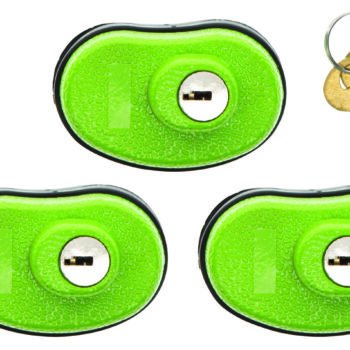 Lockdown 1118825 Keyed Trigger Lock  Open With Key Green Rubber 3 Pack
