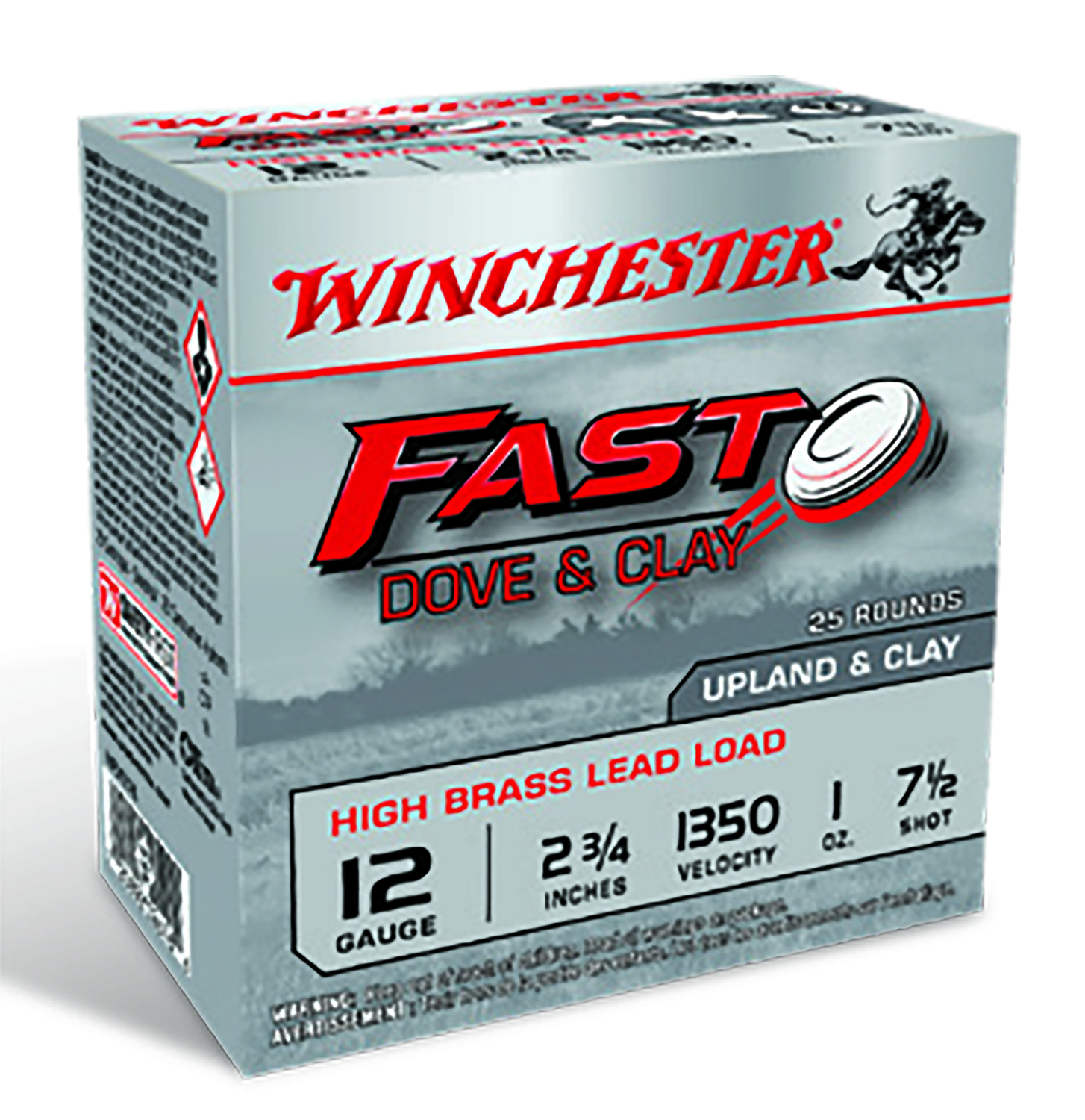Winchester Ammo WFD127B Fast Dove & Clay High Brass 12Gauge 2.75" 1oz 7.5Shot 25 Per Box/10 Case 3 Winchester Ammo WFD127B Fast Dove & Clay High Brass 12Gauge 2.75" 1oz 7.5Shot 25 Per Box/10 Case