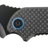 CRKT 7920K P.S.D. 3.63" Folding Recurve Veff Serrated Black EDP 4116 Stainless Steel Blade/ Black w/Blue Backspacer G10/Carbon Fiber Handle Includes Pocket Clip 2 143737 1