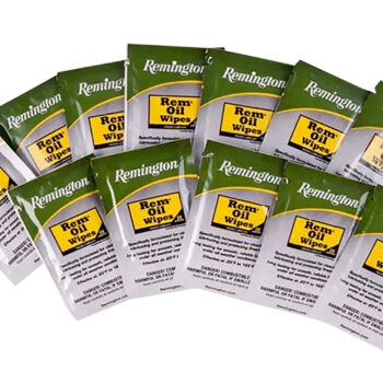 Remington Accessories 18411 Rem Oil  Cleans/Lubricates/Protects Single Pack Wipes 12 Per Pack