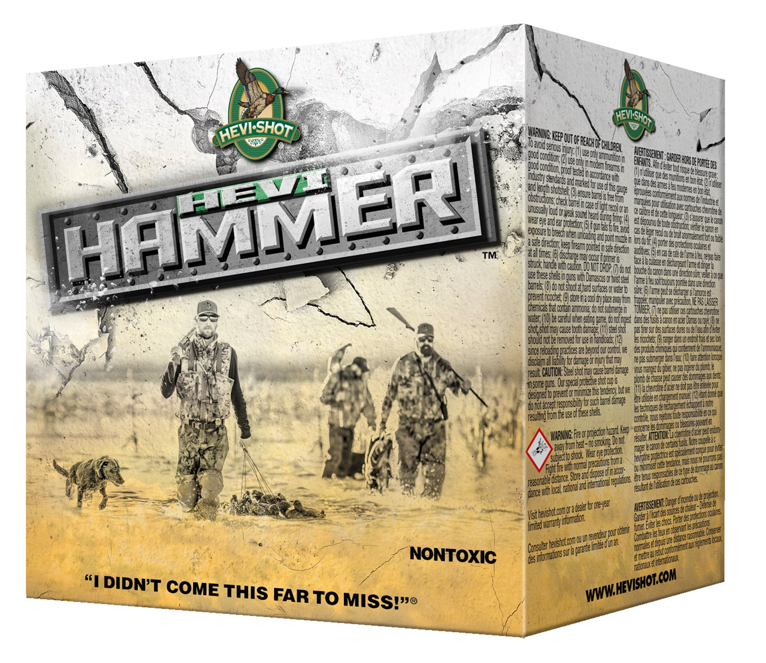 HEVI-Shot HS28304 HEVI-Hammer 12Gauge 3.50" 1 1/2oz 4Shot 25 Per Box/10 Case 3 HEVI-Shot HS28304 HEVI-Hammer 12Gauge 3.50" 1 1/2oz 4Shot 25 Per Box/10 Case