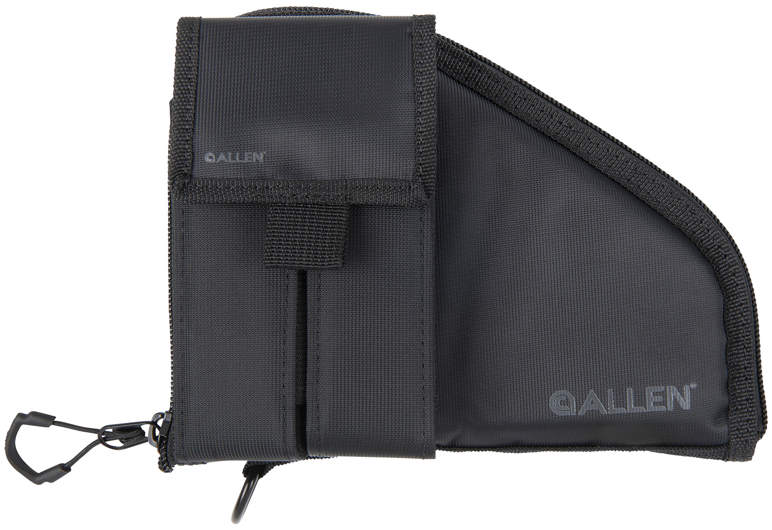 Allen 78-7 Pistol Case W/Mag Pouch Black Nylon Fits Compact Handguns 3 Allen 78-7 Pistol Case W/Mag Pouch Black Nylon Fits Compact Handguns