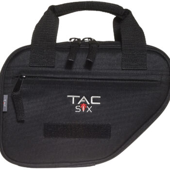 Tac Six 10940 Battalion Handgun Case 10" Long Black Neoprene Holds 1