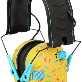 Walker's GWPRSEMSPRNKB Razor Slim Electronic Muff 23 dB Over the Head Sprinkles