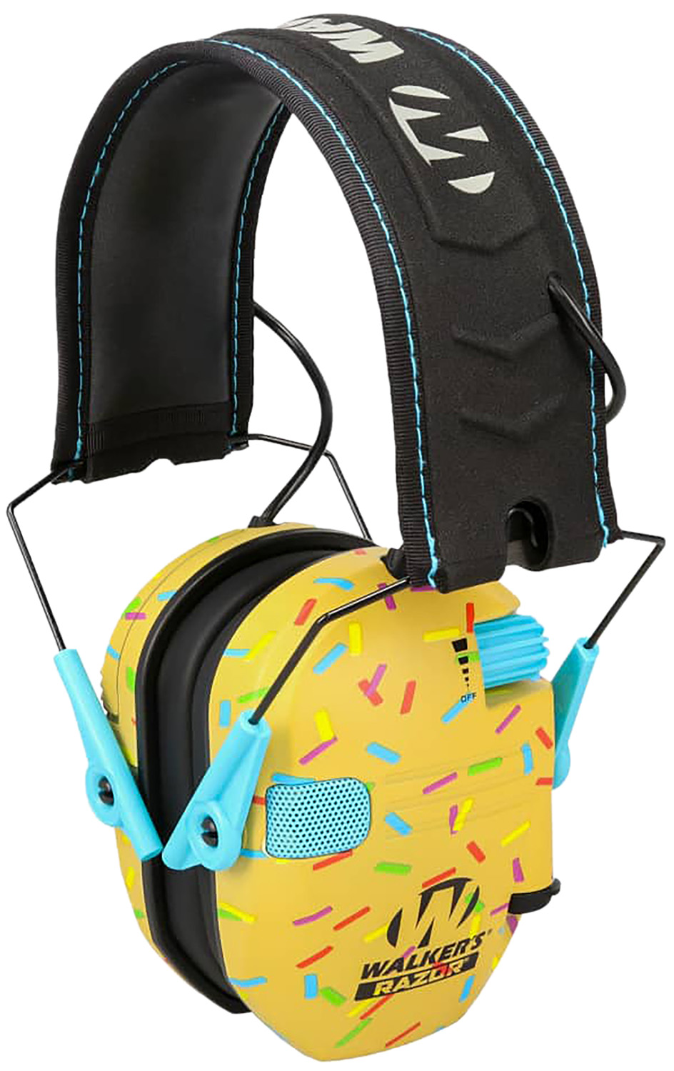 Walker's GWPRSEMSPRNKB Razor Slim Electronic Muff 23 dB Over the Head Sprinkles 3 Walker's GWPRSEMSPRNKB Razor Slim Electronic Muff 23 dB Over the Head Sprinkles