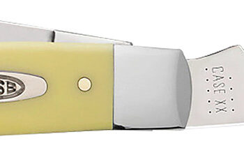 Case 00203 Stockman  Large Folding Clip Point/Spey Plain Tumble Polish Carbon Steel Blade/Smooth Yellow Synthetic Handle