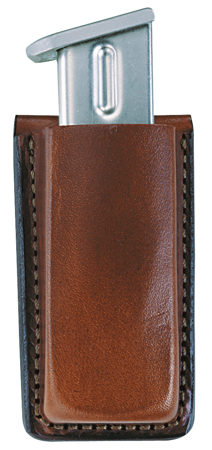 Bianchi 10734 Open Top Mag Pouch Single Tan Leather Belt Clip Compatible w/ 9mm/10mm/40/45 Belts 1.75" Wide 3 Bianchi 10734 Open Top Mag Pouch Single Tan Leather Belt Clip Compatible w/ 9mm/10mm/40/45 Belts 1.75" Wide