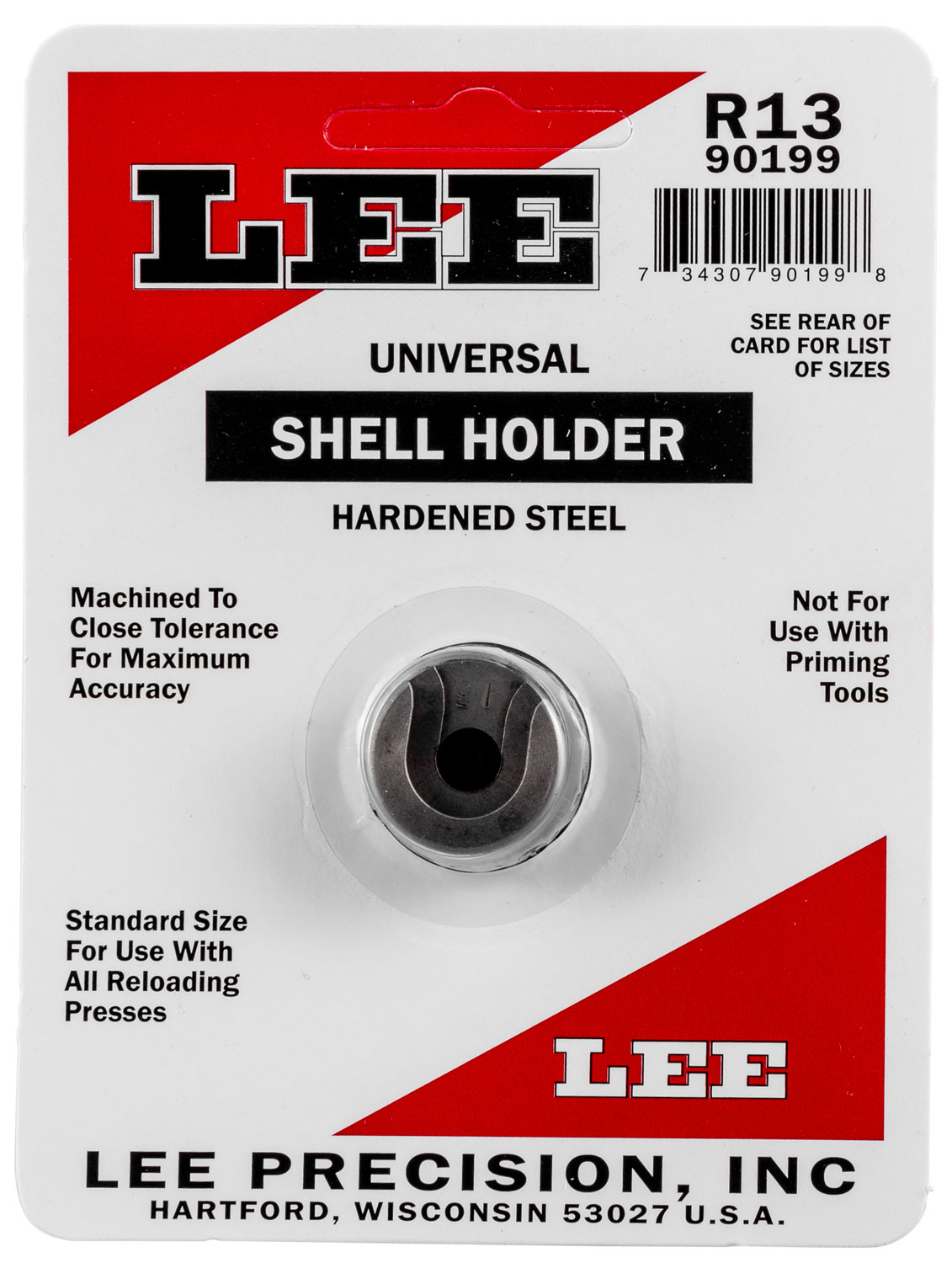 Lee Precision 90199 Shell Holder Universal #13R 45 Auto Rim 3 Lee Precision 90199 Shell Holder Universal #13R 45 Auto Rim