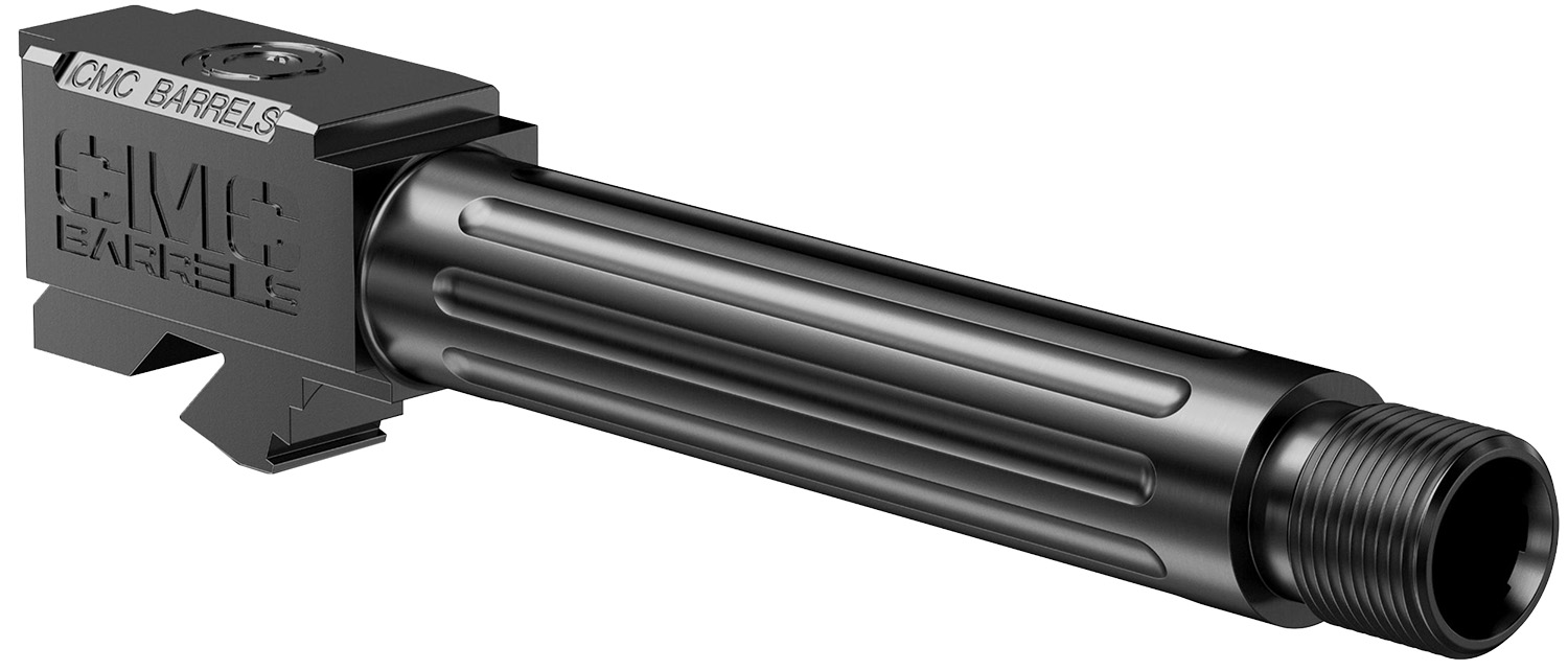 CMC Triggers 75521 Match Precision Compatible w/Glock 19 Gen3-4 9mm Luger 4.01" Black DLC Stainless Steel Fluted/Match Grade/Threaded Barrel 3 CMC Triggers 75521 Match Precision Compatible w/Glock 19 Gen3-4 9mm Luger 4.01" Black DLC Stainless Steel Fluted/Match Grade/Threaded Barrel