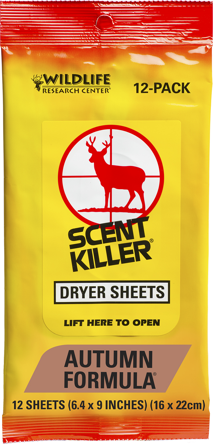 Wildlife Research 580 Scent Killer Odor Eliminator Autumn Scent Dryer Sheet 12 3 Wildlife Research 580 Scent Killer Odor Eliminator Autumn Scent Dryer Sheet 12