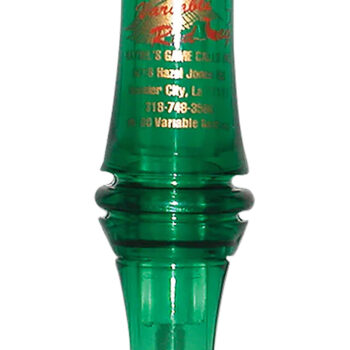 Haydel's Game Calls VR00 "Redleg" Mallard Variable Tone Open Call Double Reed Mallard Sounds Attracts Ducks Green Plastic