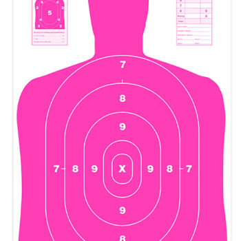 Birchwood Casey 37039 EZE-Scorer  Silhouette Paper 23" x 35" Pink/White 5 Pack