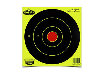 B/C DIRTY BIRD YELLOW RND TGT 8-8"