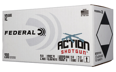 FED ACTN 12GA 2.75" #7.5 200RD 3 FED ACTN 12GA 2.75" #7.5 200RD
