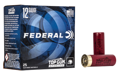 FED TOP GUN 12GA 2.75" #8 1 OZ 25/ 3 FED TOP GUN 12GA 2.75" #8 1 OZ 25/