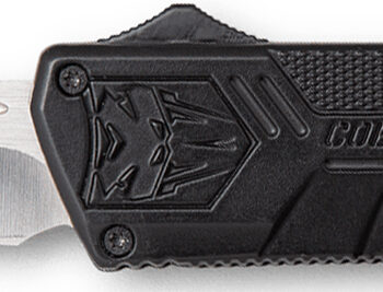 CobraTec Knives BCTLWDNS Lightweight  3.25" OTF Drop Point Plain D2 Steel Blade/Black Aluminum Handle Includes Pocket Clip