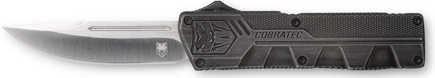 CobraTec Knives SWCTLWDNS Lightweight 3.25" OTF Drop Point Plain D2 Steel Blade/Stonewashed Aluminum Handle Includes Pocket Clip 3 CobraTec Knives SWCTLWDNS Lightweight 3.25" OTF Drop Point Plain D2 Steel Blade/Stonewashed Aluminum Handle Includes Pocket Clip