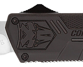 CobraTec Knives BCTLWTNS Lightweight  3.25" OTF Tanto Plain D2 Steel Blade/Black Aluminum Handle Includes Pocket Clip