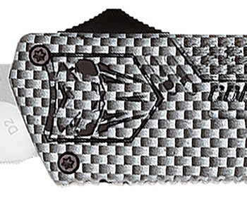 CobraTec Knives CFCTLWTNS Lightweight  3.25" OTF Tanto Plain D2 Steel Blade/Carbon Fiber Aluminum Handle Includes Pocket Clip