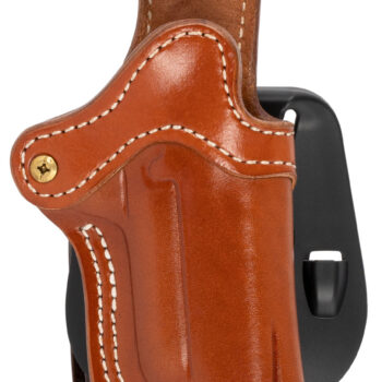 1791 Gunleather ORPDH1CBRR BH1 Optic Ready Size 01 OWB Style made of Leather with Classic Brown Finish, Adjustable Cant & Paddle Mount Type fits 4-5" Barrel 1911 for Right Hand