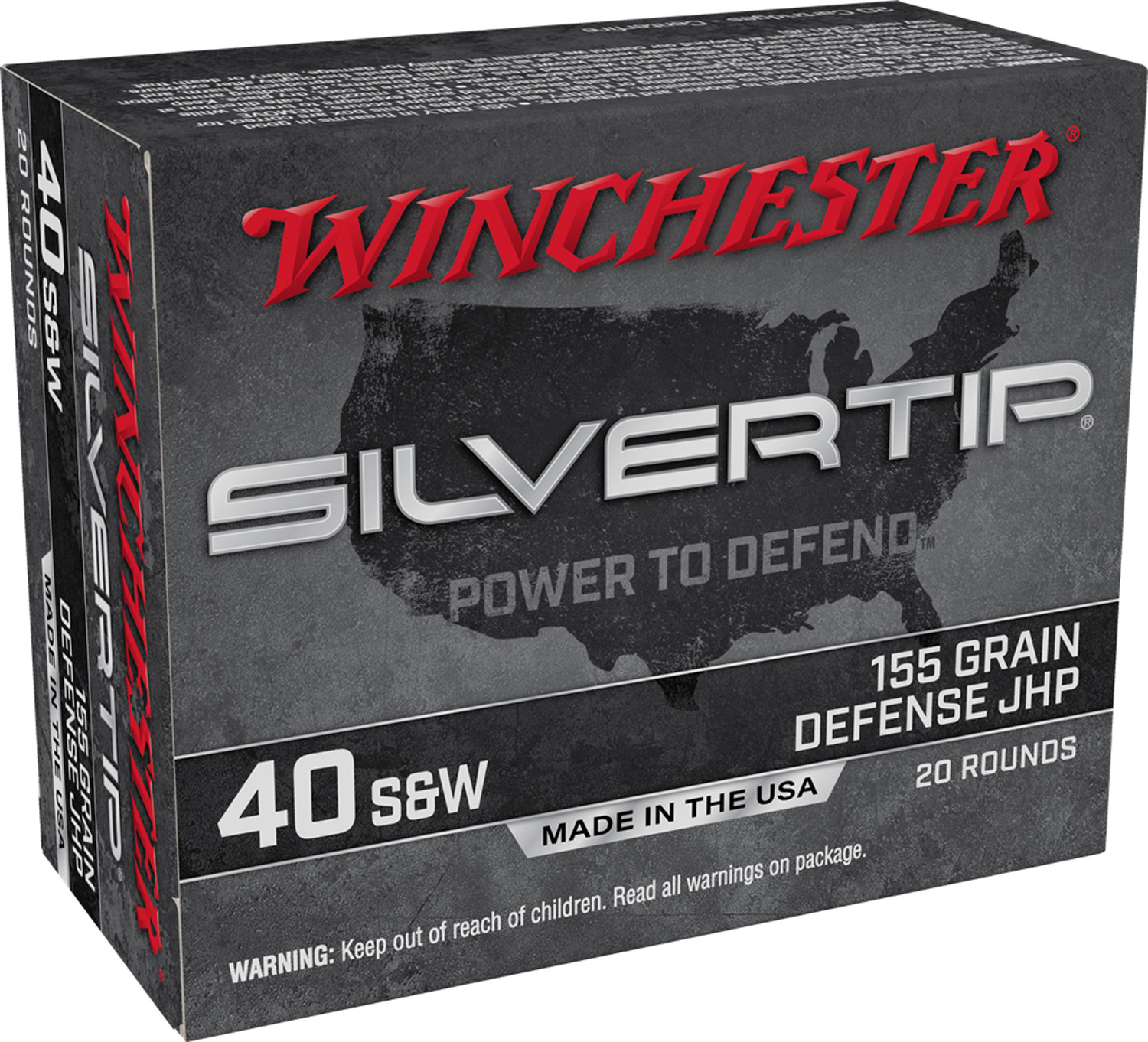 Winchester Ammo W40SWST Silvertip 40S&W 155gr Silvertip Jacket Hollow Point 20 Per Box/10 Case 3 Winchester Ammo W40SWST Silvertip 40S&W 155gr Silvertip Jacket Hollow Point 20 Per Box/10 Case