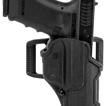 Blackhawk 410713BKR T-Series L2C Non-Light Bearing OWB Black Polymer Belt Loop/Clip Compatible w/Glock 20/21/37/38 Right Hand