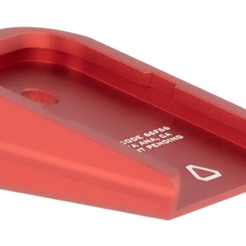 Strike Industries GALBPRED Base Plate  Compatible w/Glock Except 20/21/26/27/33/39, Red Aluminum