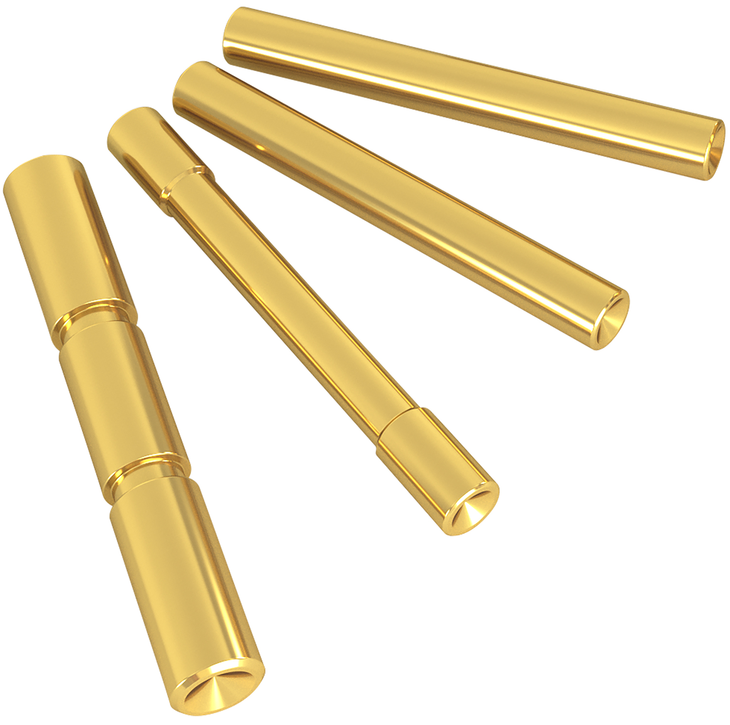Cross Armory CRG4PSGD 4 Pin Set Dimpled Compatible w/Glock Gen4 Gold 4140 Steel Pistol 3 Cross Armory CRG4PSGD 4 Pin Set Dimpled Compatible w/Glock Gen4 Gold 4140 Steel Pistol