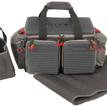 Allen 8325 Competitor Premium Gray Molded Lockable Range Bag w/Internal Tote & Fold-Up Gun Mat