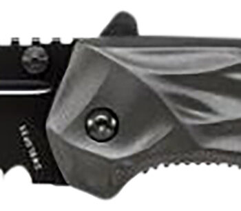 Smith & Wesson Knives SWBLOP3CP Black Ops  3.40" Folding Tanto Plain 4034 SS Blade Aluminum Handle Includes Pocket Clip