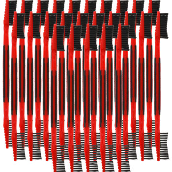 Birchwood Casey NYLBRSH2 Cleaning Brush  Plastic Nylon Bristles Double Ended Tip 25 Pack