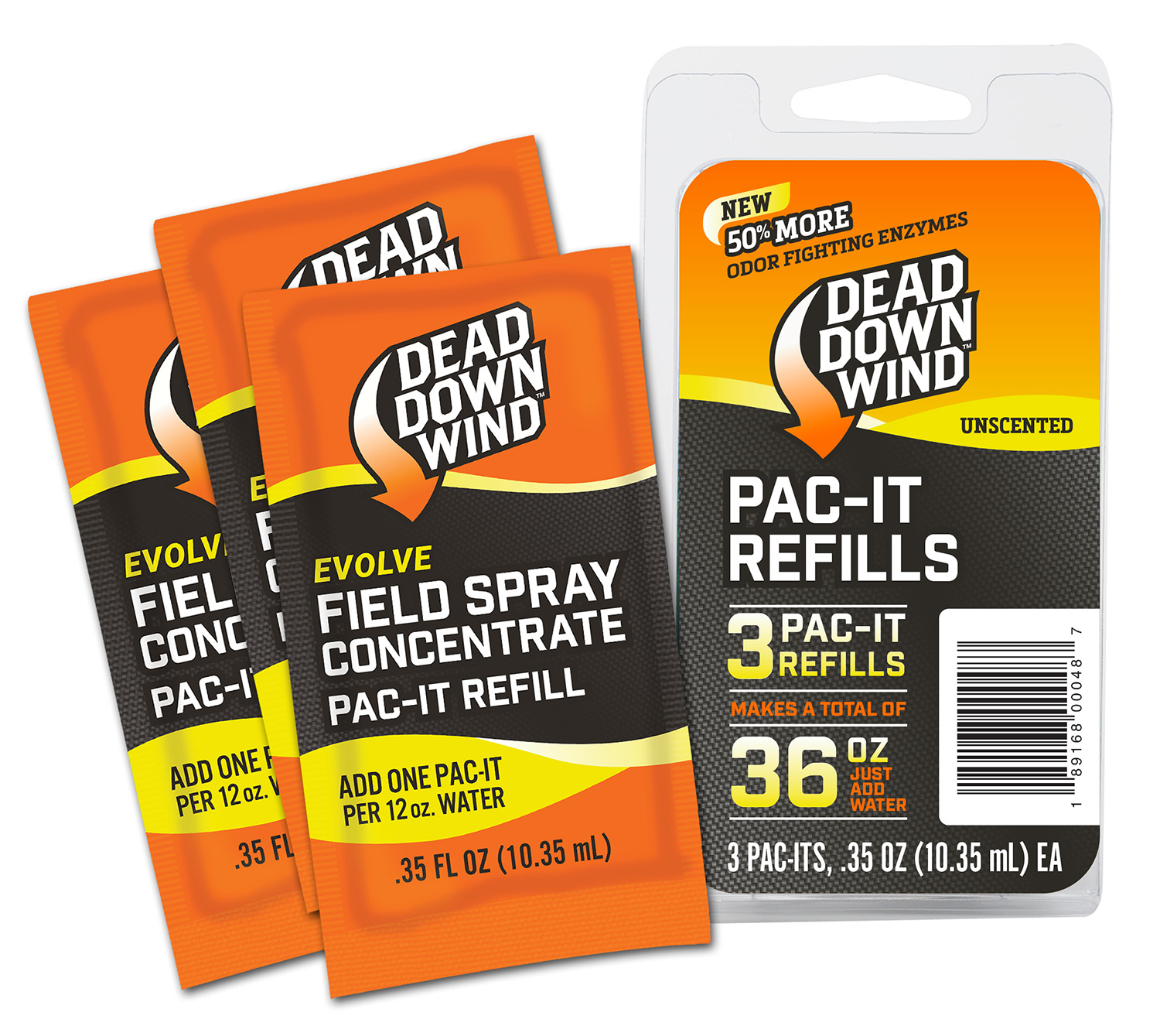 Dead Down Wind 1310 Evolve Field Spray Pac-It Refills Cover Scent Odor Eliminator Unscented Scent 36 oz Concentrate 3 Dead Down Wind 1310 Evolve Field Spray Pac-It Refills Cover Scent Odor Eliminator Unscented Scent 36 oz Concentrate