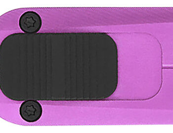 CobraTec Knives CALI929TBPURTNS California 929TB 1.75" OTF Tanto Plain Stonewashed D2 Steel Blade/ Purple Anodized Aluminum Handle Includes Pocket Clip/Pouch