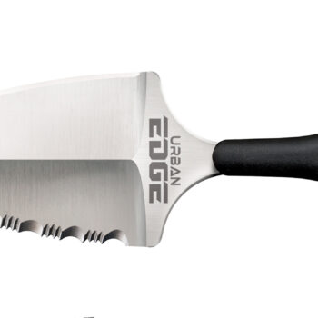 Cold Steel CS43XLS Urban Edge  2.50" Fixed Part Serrated Stone Washed Japanese AUS-8A SS Blade/Black Textured Kray-Ex Handle