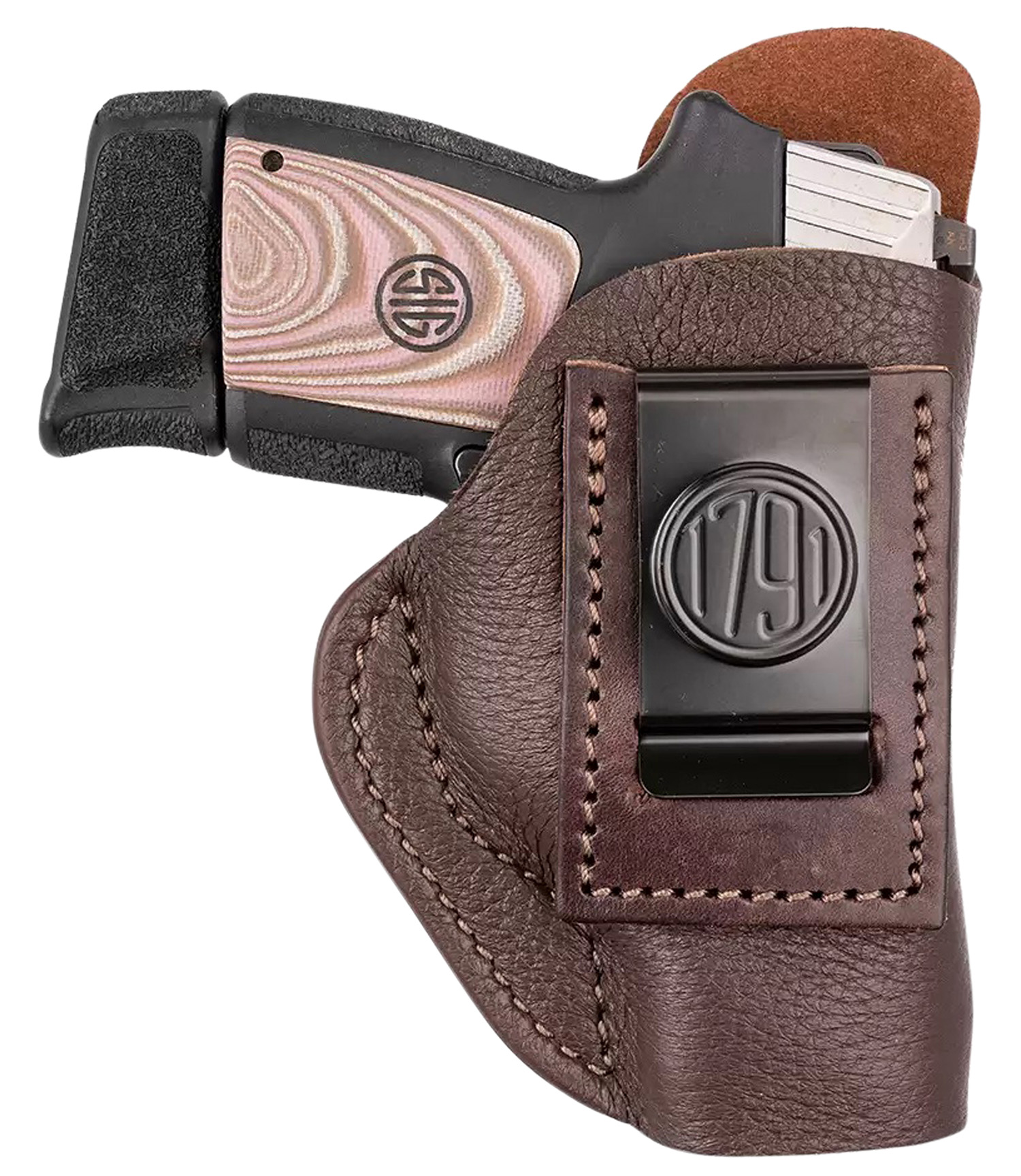 1791 Gunleather FCD3BRWL Fair Chase IWB Size 03 Classic Brown Deer Hide Belt Clip Compatible w/Ruger LC9/Glock 42/43/43X Left Hand 3 1791 Gunleather FCD3BRWL Fair Chase IWB Size 03 Classic Brown Deer Hide Belt Clip Compatible w/Ruger LC9/Glock 42/43/43X Left Hand