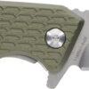 Schrade 1159317 Tenacity Folding Modified Drop Point Part Serrated Satin AUS-10A SS Blade, Green Aluminum Handle 2 151569