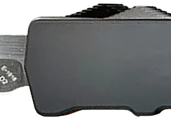 Templar Knife XLBR221 Premium LW Excalibur Large 3.55" OTF Tanto Plain Black Oxide Stonewashed D2 Steel Blade, 5.25" Black Aluminum/Rubber Handle