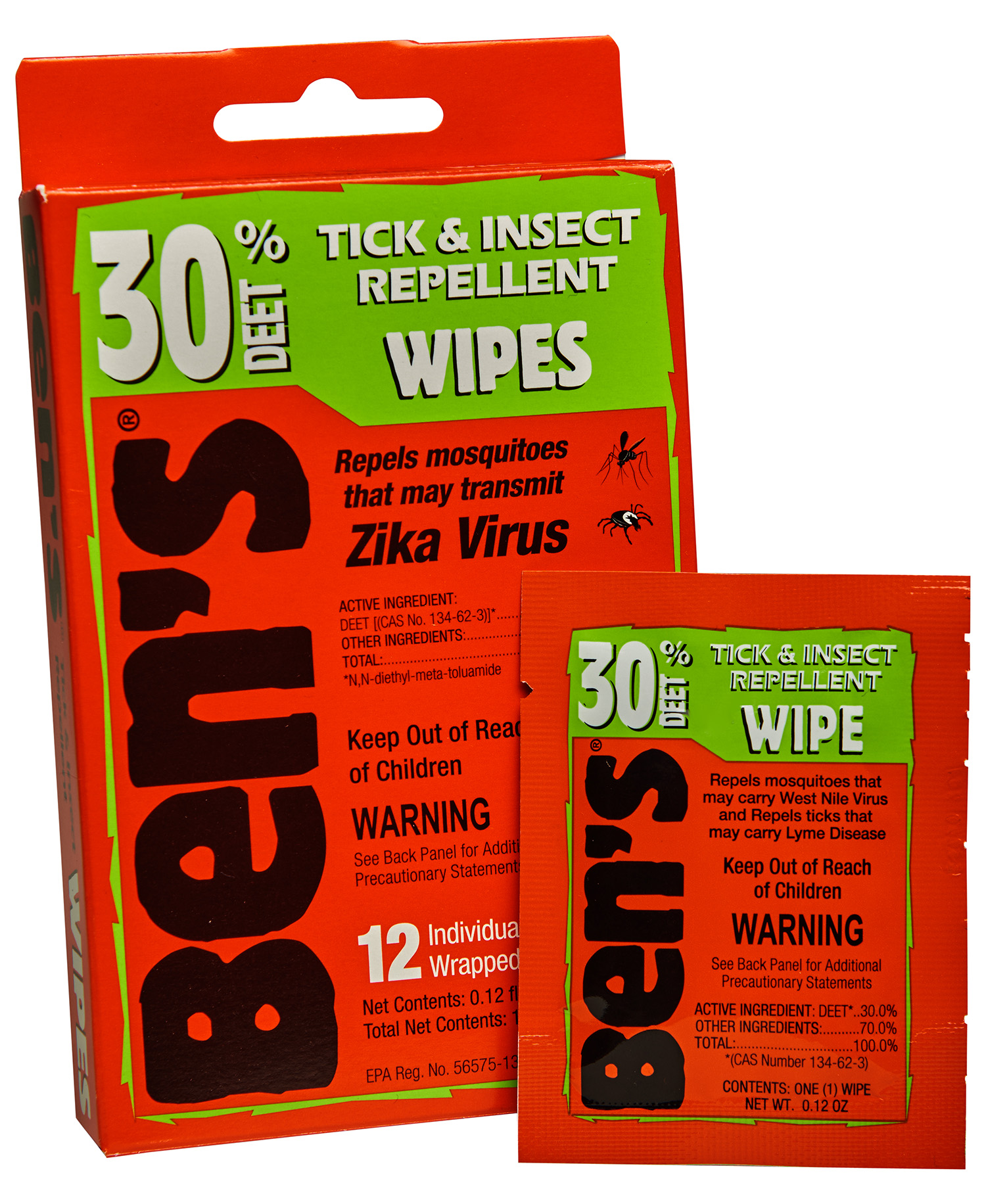 Ben's 00067085 30 Odorless Scent Wipes Repels Ticks & Biting Insects 12 3 Ben's 00067085 30 Odorless Scent Wipes Repels Ticks & Biting Insects 12