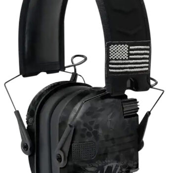 Walker's GWPRSEMPATKPT Razor Patriot Slim Muff 23 dB Over the Head Kryptek Highlander/Black Polymer