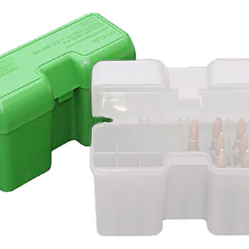 MTM Case-Gard RF22SM10 Ammo Box Flip-Top 338 Cal Green Polypropylene 22rd