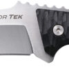 Cold Steel CSFX5RZR Razor Tek EDC 5" Fixed Clip Point Plain Satin 4116 Krupp SS Blade, 4.63" Black Textured 2 164898